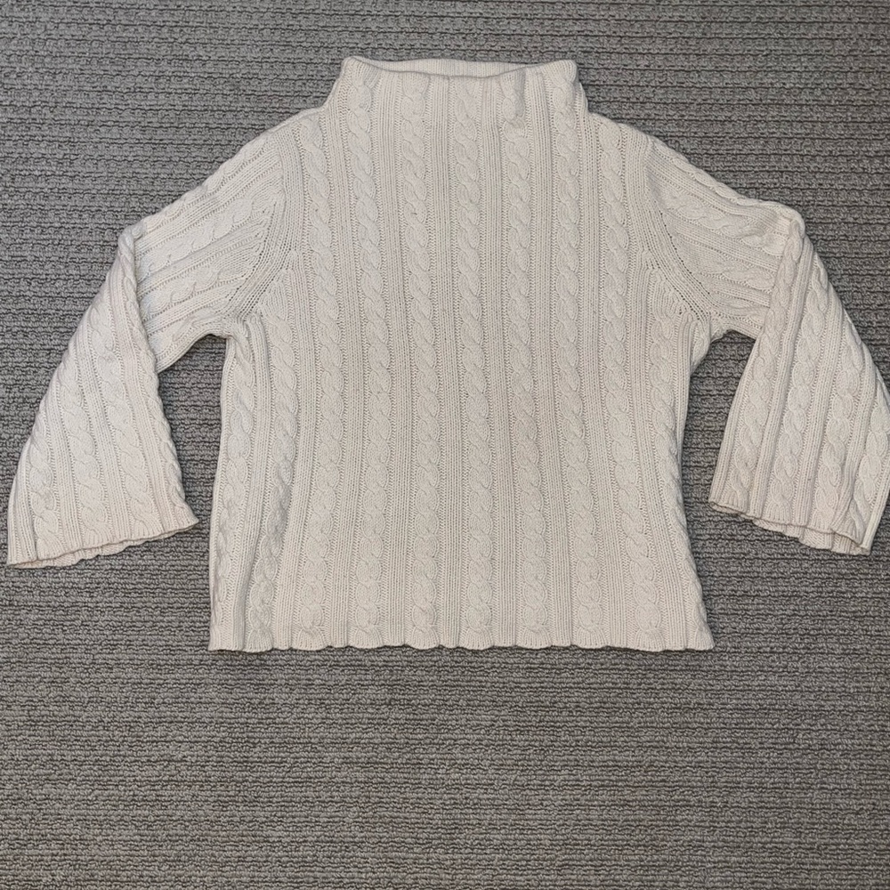 Vintage Cream Aran Style Sweater